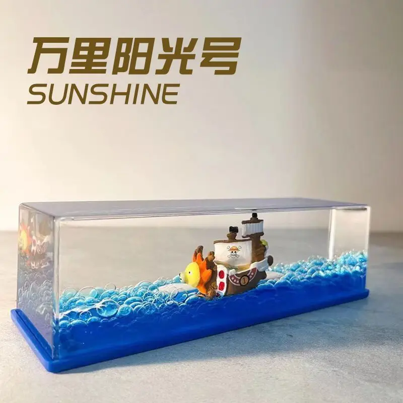 

One Piece Message in a Bottle Fluid Thousand Sunny Desktop Decoration Graduation Stress Relief Transparent Birthday Gift