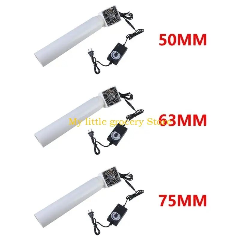 

D5BD 12V 50mm/63mm/75mm Inlines Вытяжной канальный вентилятор для вентиляции непрерывной работы