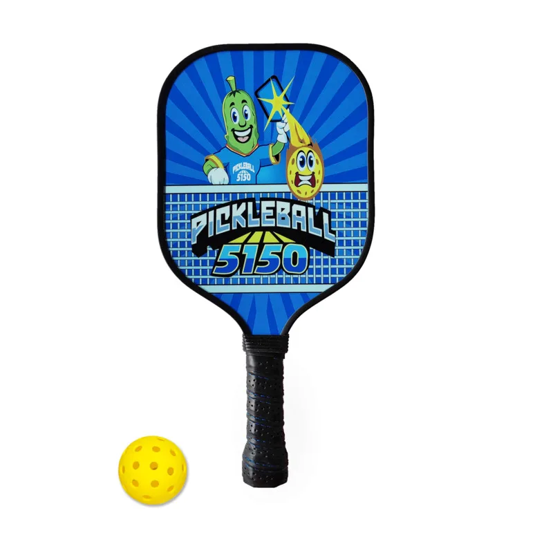 New Children's Fiberglass One Racket One Ball Pickleball Paddle Anime Cute Style Parent Child Family Pickleballs Padelracket