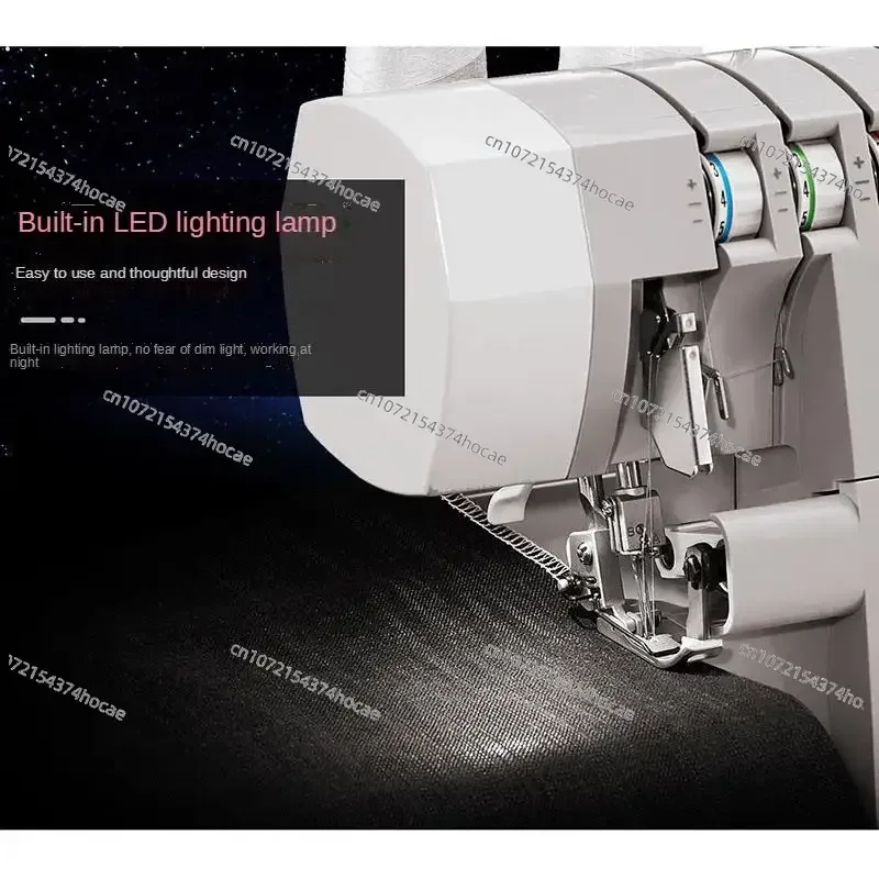 

14HD854 Household Overlock Sewing Machine 2/3/4 Thread Overlock Sewing Machine 220V with Secret Overlock Sewing Seaming machine