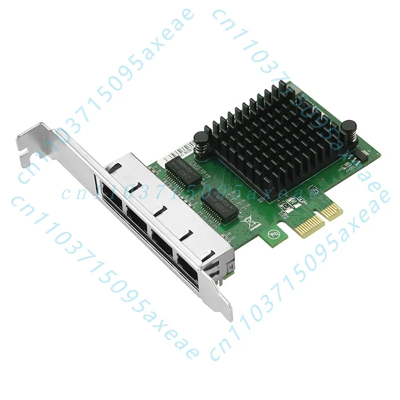 For Intel I350-T4 Chip PCI-E X1 Quad Port Gigabit Ethernet Network Interface Card NIC 4x RJ45 10/100/1000Mbps