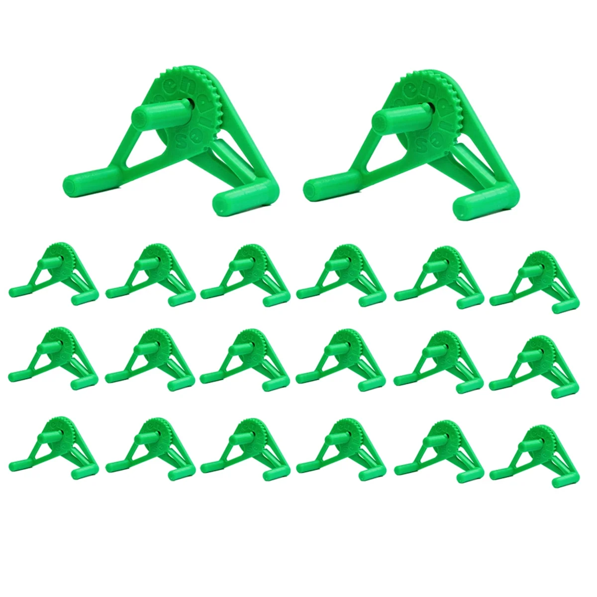 20Pack Plant Clips -Adjustable Low Stress Training Plant Support Clips for Plant Training Stem Support Grow Tent Green