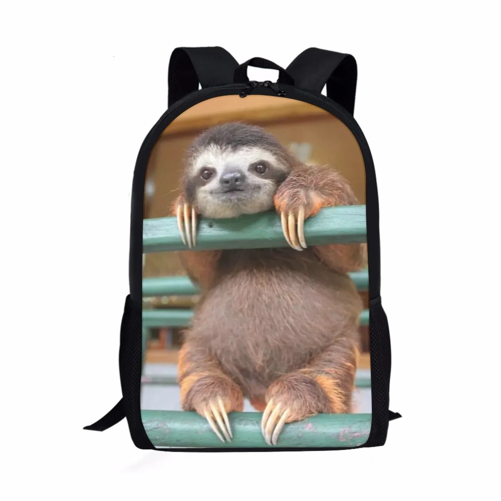 16 inch Children School Bags for Girls Boys Cute Sloth Print Schoolbag Kids Backpack Primary School Backpacks Book Bag Back Pack