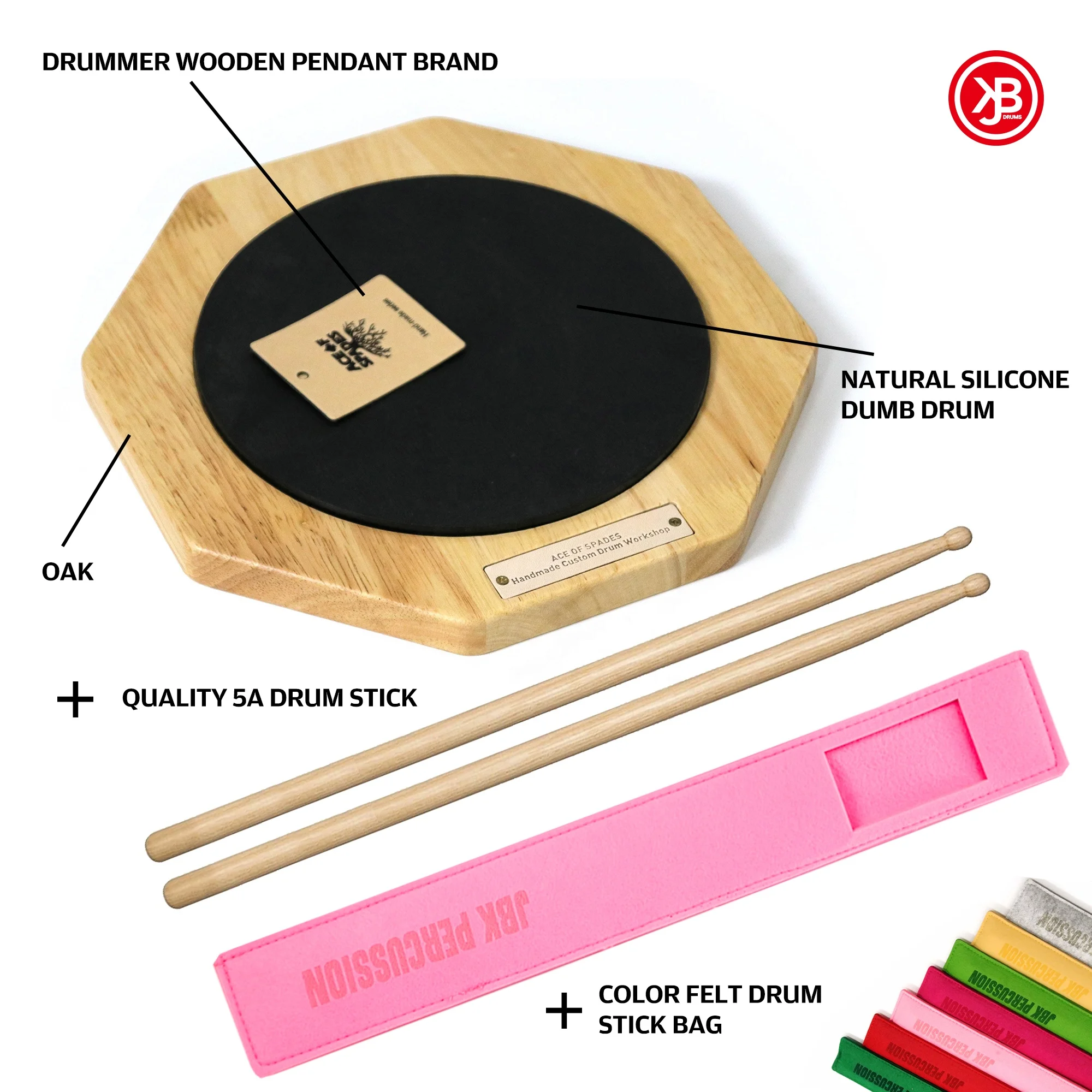 Bastoncini per set di batteria - Drum Practice Pad recensione e prezzo