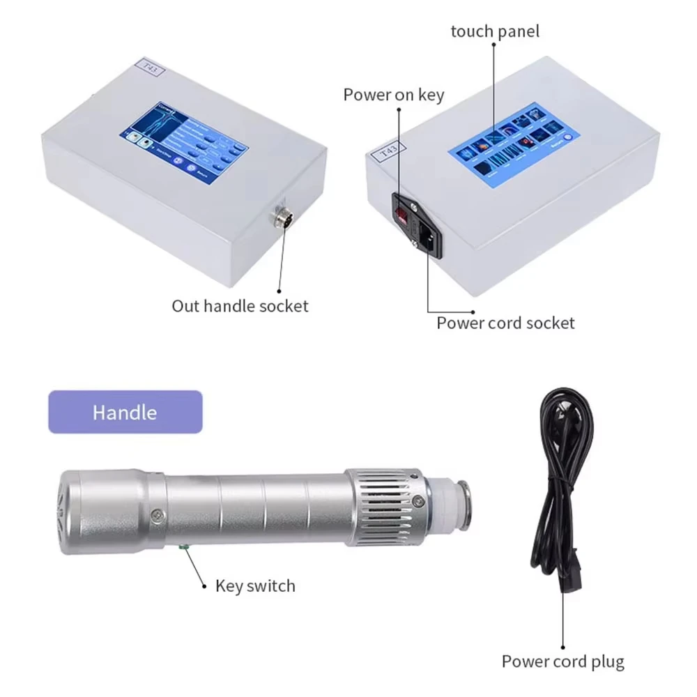 Portable Physiotherapy Shock Waves Equipment Massager Muscle Stimulator Electric Shockwave Therapy Machine Body Back Pain Relief - Image 6