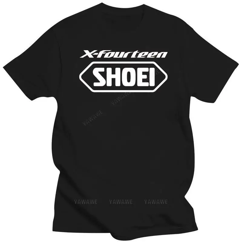 Shoei Premium Helmets X-Fourteen Motorcycle Helmet T-SHIRT brand casual short sleeve for men Oversized mens summer tshirt