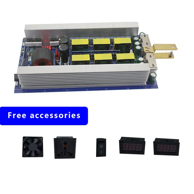 Preço de atacado 3000w dc 12v 24v ac 220v 230v 240v inversor de onda senoidal pura placa de circuito pcb