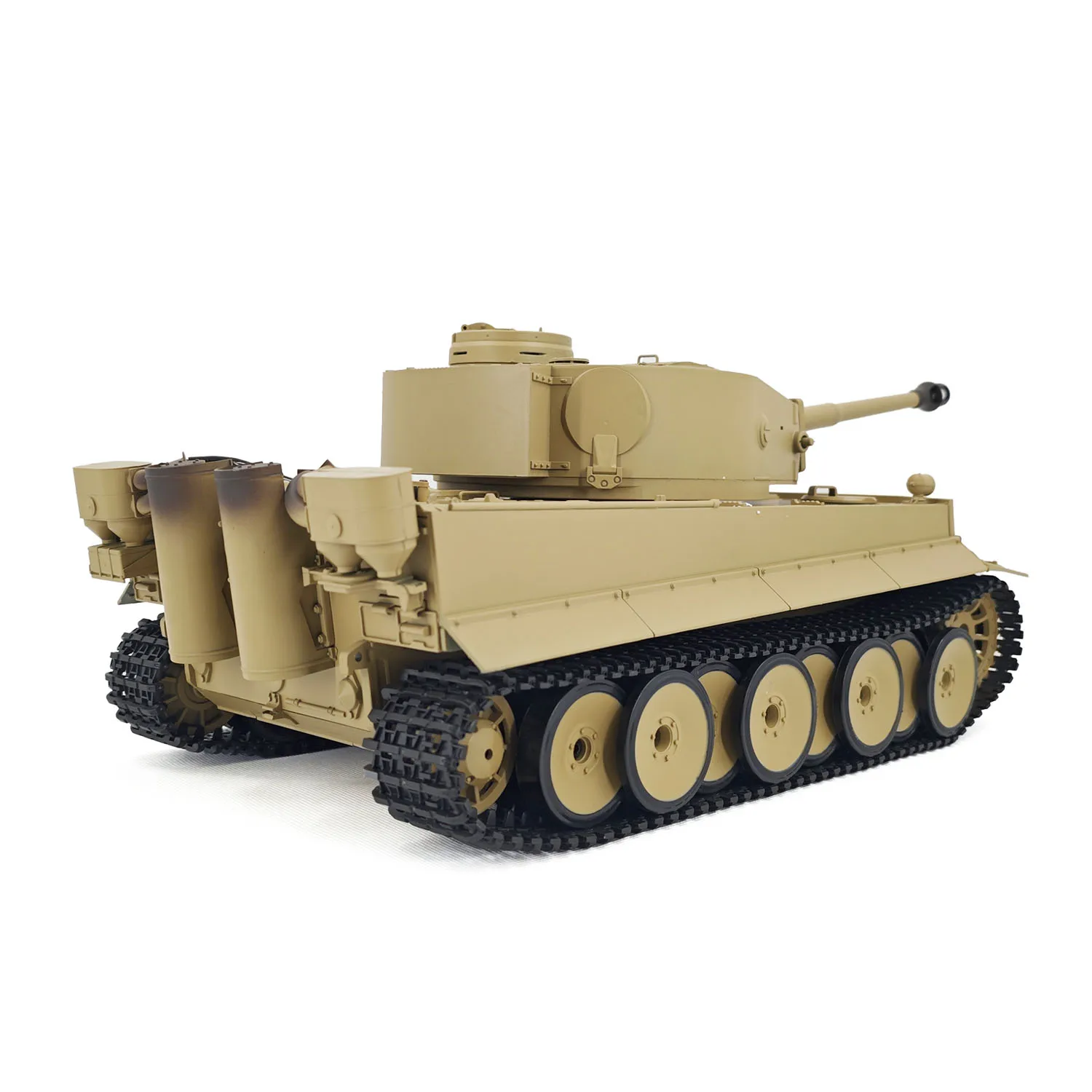 Henglong 2.4Ghz 1/16 7.0 Plastic Tiger I RTR RC Tank 3818 BB IR Barrel Recoil Steel Gearbox 320 Degree Rotating Turret - view 6