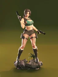 1/24 75mm 1/18 100mm Resin Model Kits Female Explorer Sculpture Figurine Unpainted No Color RW-1260