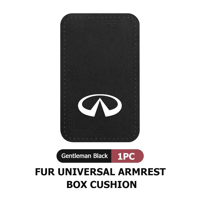 Anti-Scratch Suede Car Elbow Rest Pad Center Console Armrest Protector for ESQ JX35 M25 EX35 G37 Q50L EX37