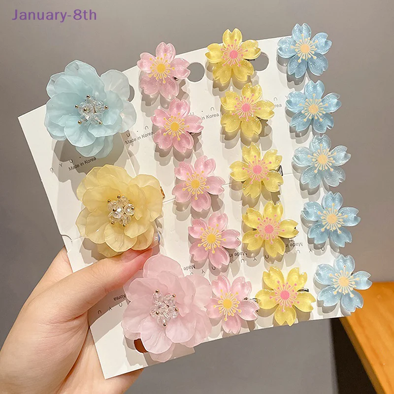 New Kids Mini Hair Clips For Girls Hair Accessories Braided Hair Hairpin Small Flower Sweet Women Fashion Decoration Barrettes