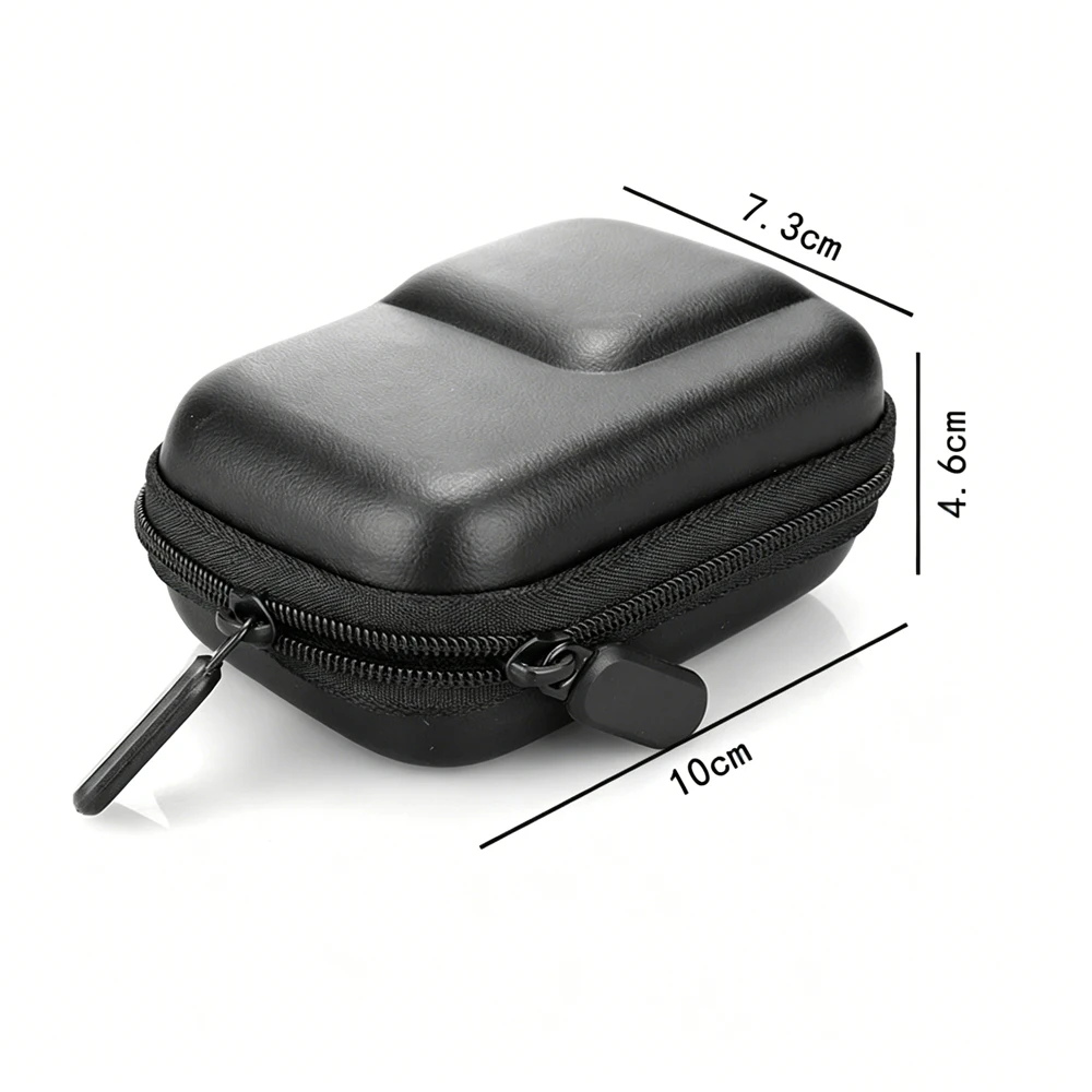 Action Camera Hard Carrying Case with Metal Carabiner, Mini EVA PU Storage Bag for GoPro Hero 13 12 11 DJI Osmo Action 6 5 4 3 view 6