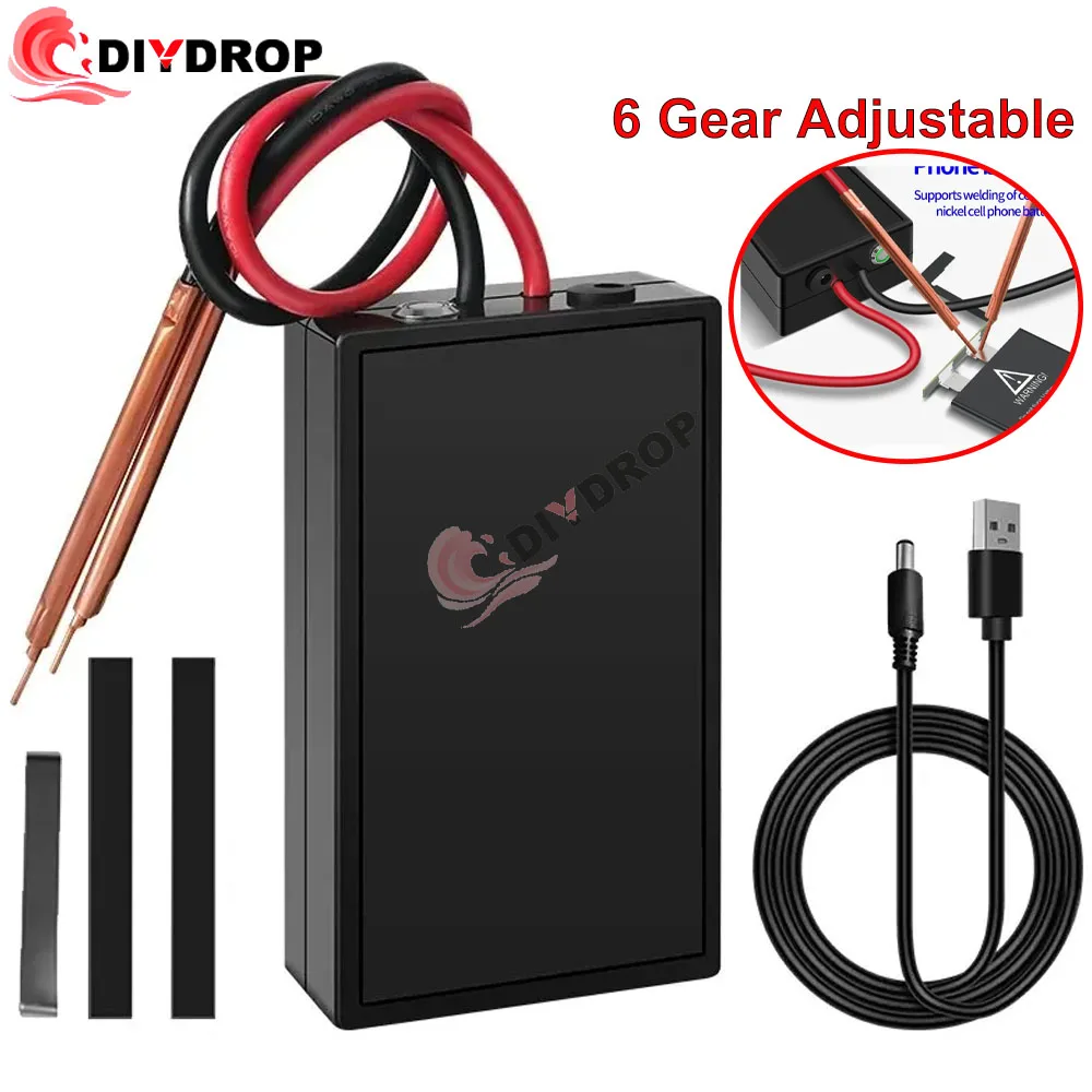 

Portable Spot Welder 5V 6 Speed Battery Spot Welding Machine Welder Tool 0.1/0.15mm Nickel For 18650 Spot Pen DIY Energy Storage