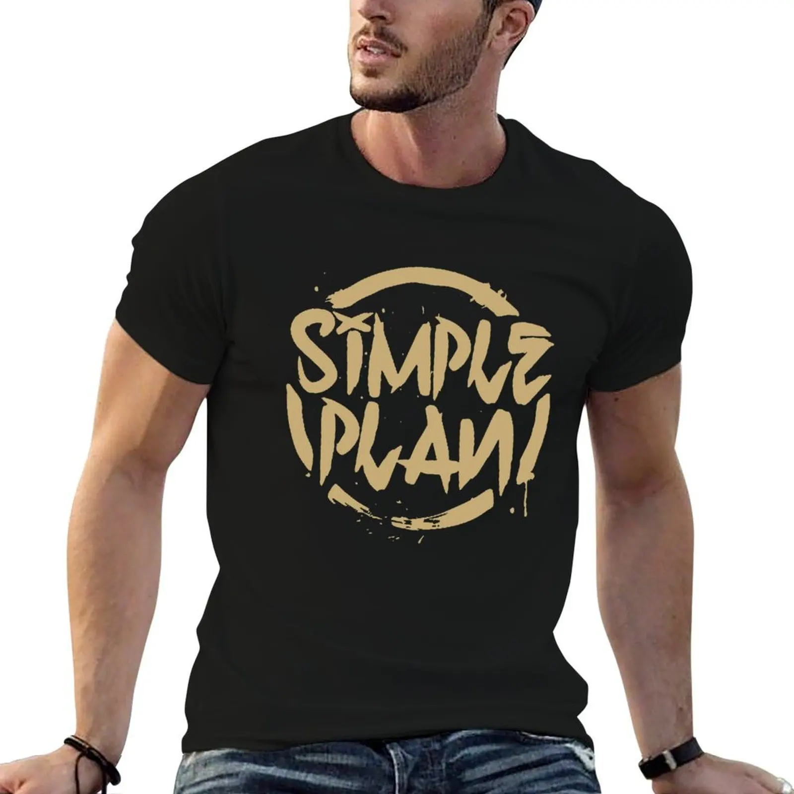 gold plan T-Shirt t shirts with prints t shirts for man cotton soft cotton tshirt 100% T-shirt