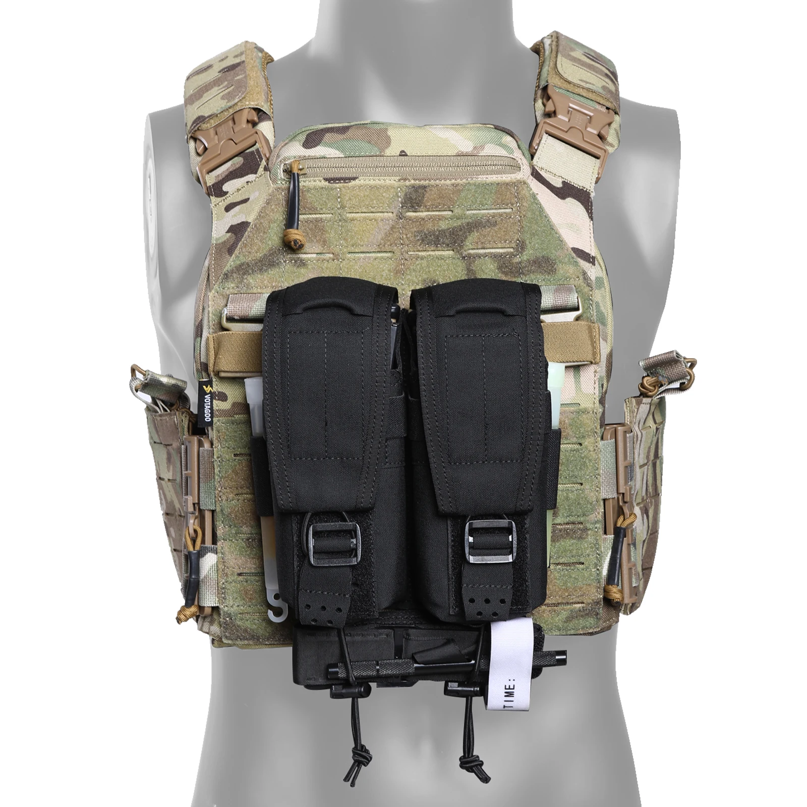 VOTAGOO AK Magazintasche Dual Molle Taktische Magazintasche für Outdoor Airsoft Jagd Schießweste Träger – Detail 6