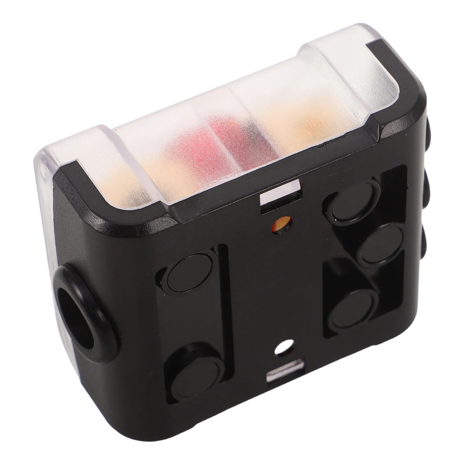 1 to 3 Way Car Audio Amplifier Power Splitter Distribution Block Fuse Protected Copper Terminal for Sound System Upgrade