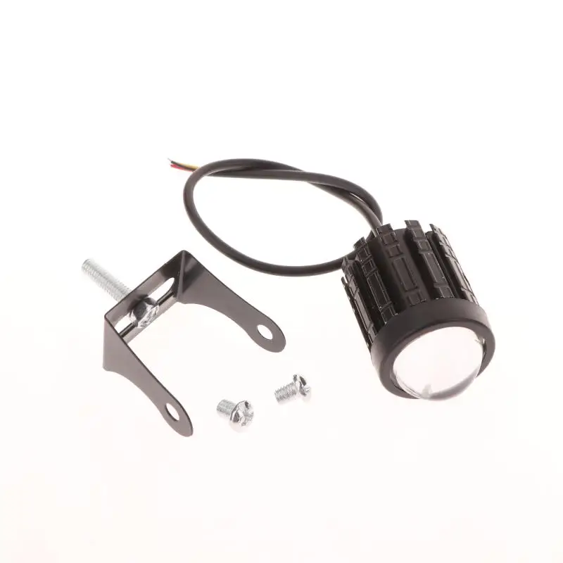 1/2PCS Universal Dual Color Spotlights Motorcycle LED Headlight Mini Driving Light Motorbike Truck Trailer Off-road Accessories