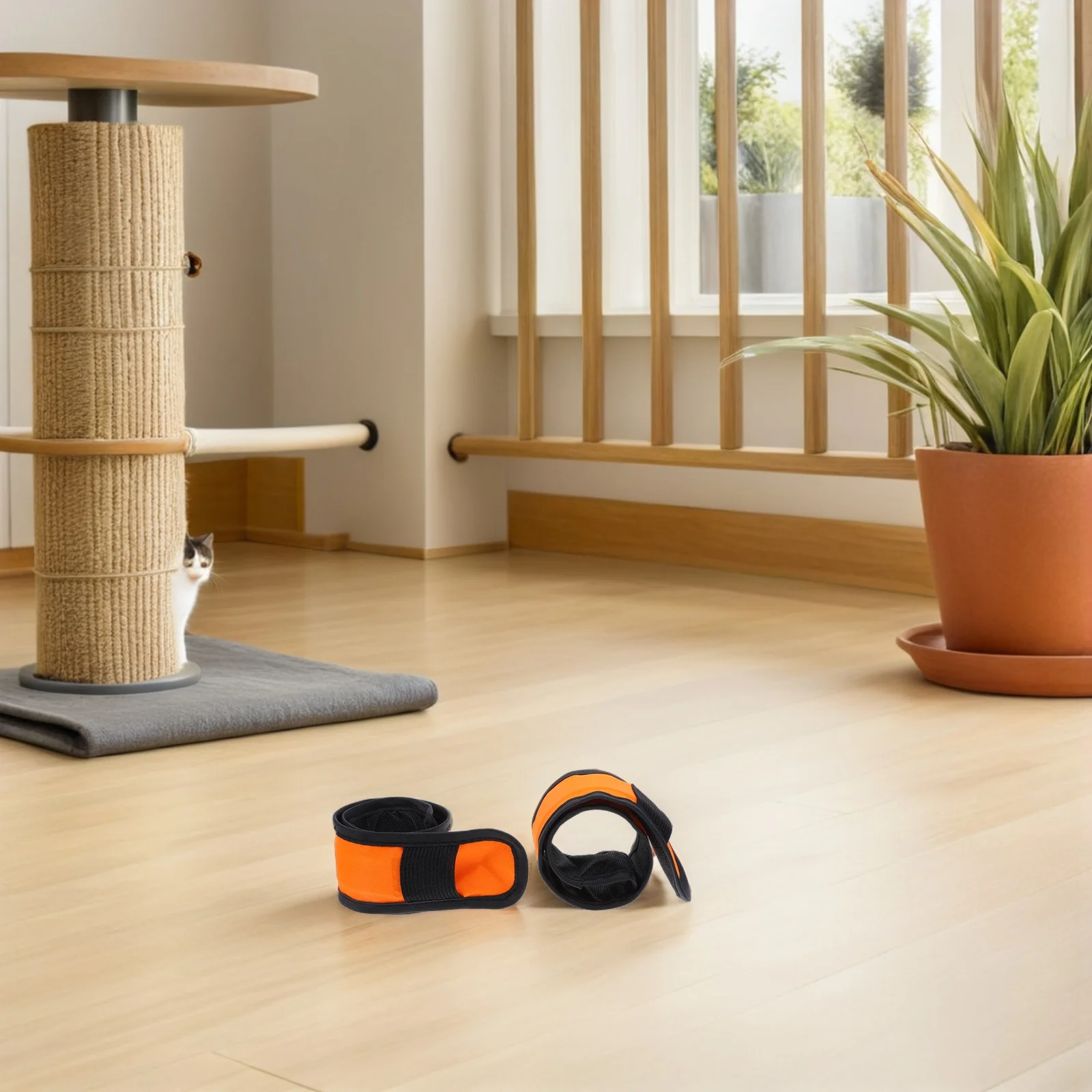 4 قطعة LED الحصان الساق التفاف الأشرطة وضوح عالية تنفس النسيج الكاحل دعم لركوب الليل قابل للغسل معدات السلامة الخيول #1