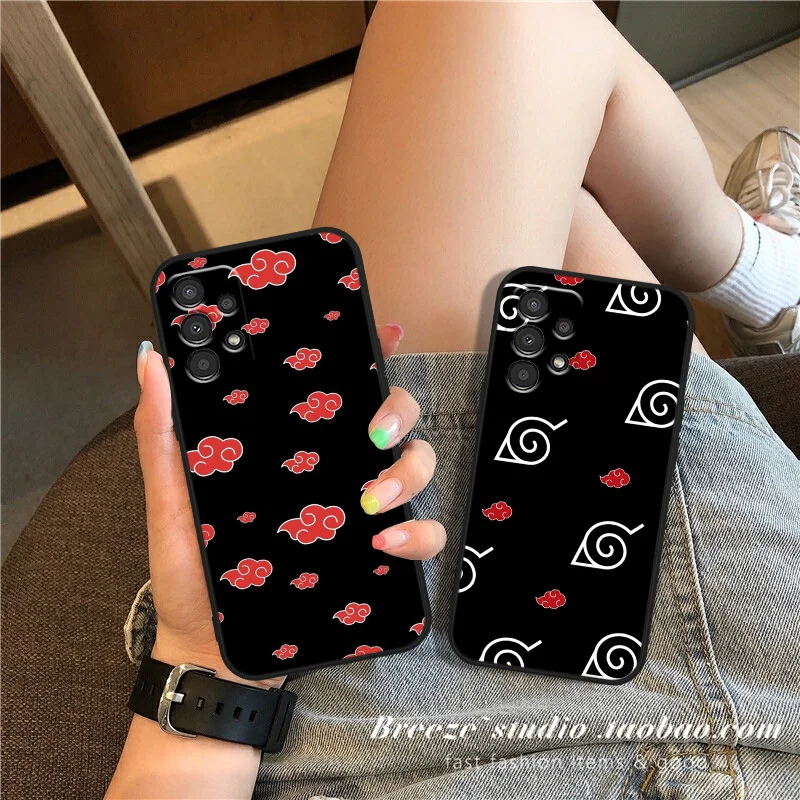 N-NARUTO Anime Phone Case For Samsung A34 35 42 50 51 52 53 54 A55 A60 A70 A71 A72 A73 A80 A81 A90 A91 Black Cover Soft Funda