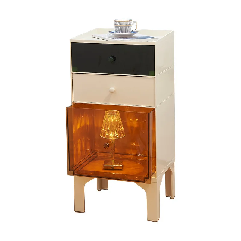 المنزل بسيط تخزين غرفة نوم السرير الجدول الشمال درج خزانة غرفة المعيشة متعدد الطبقات الفن تصميم خزانة #5