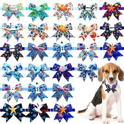 Pet BowTie 20PCS Handmade Adjustable Dog Bow Tie Summer Fashion Pets Collar For Dogs Cats Pet Grooming Accessories Pet Supplies