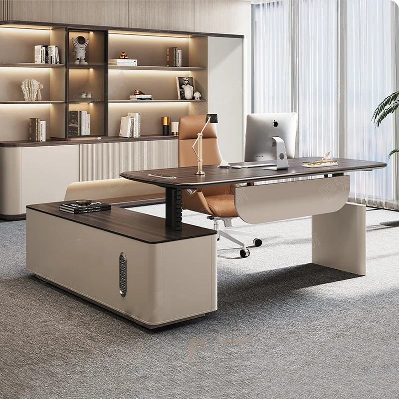 Electric Elevate Executive Desk Wire Organizer Essentials Strong Executive Desk Design Large Mesa Para Computador Furniture