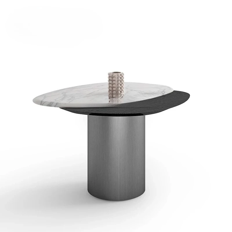 

Итальянский минималистичный, натуральный мрамор, массив дерева/диван для гостиной, небольшой журнальный столик из роскошного камня специальной формы