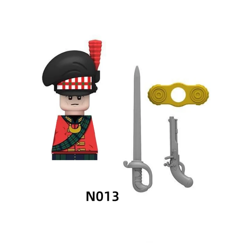 MOC Medieval Napoleonic Building Blocks War Soldiers Figures Military Series Puzzle Assembly Building Blocks Toy Bag Kids Toy