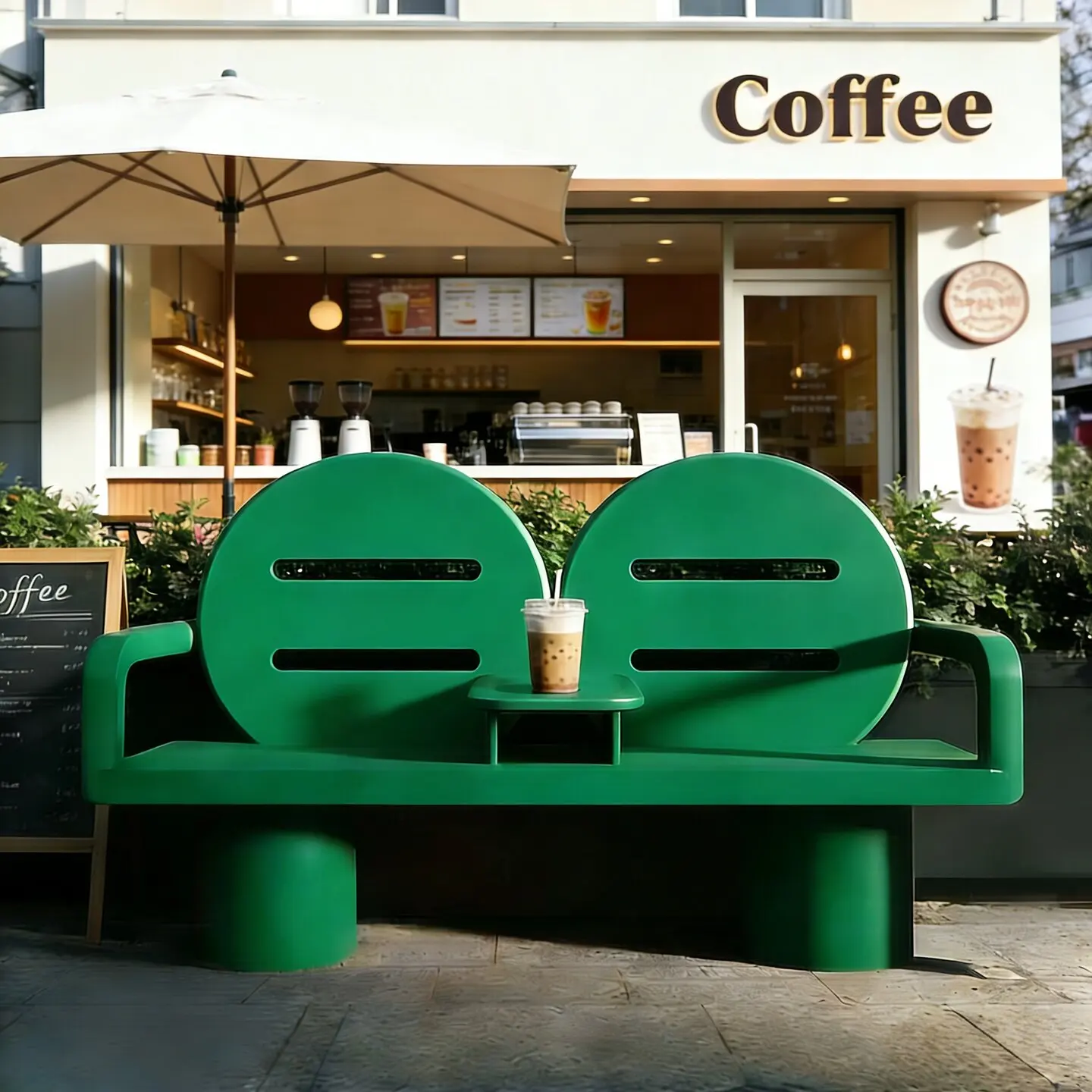 

&Creative Double Leisure Chair, Suitable for Outdoor, Cafe & Park Use