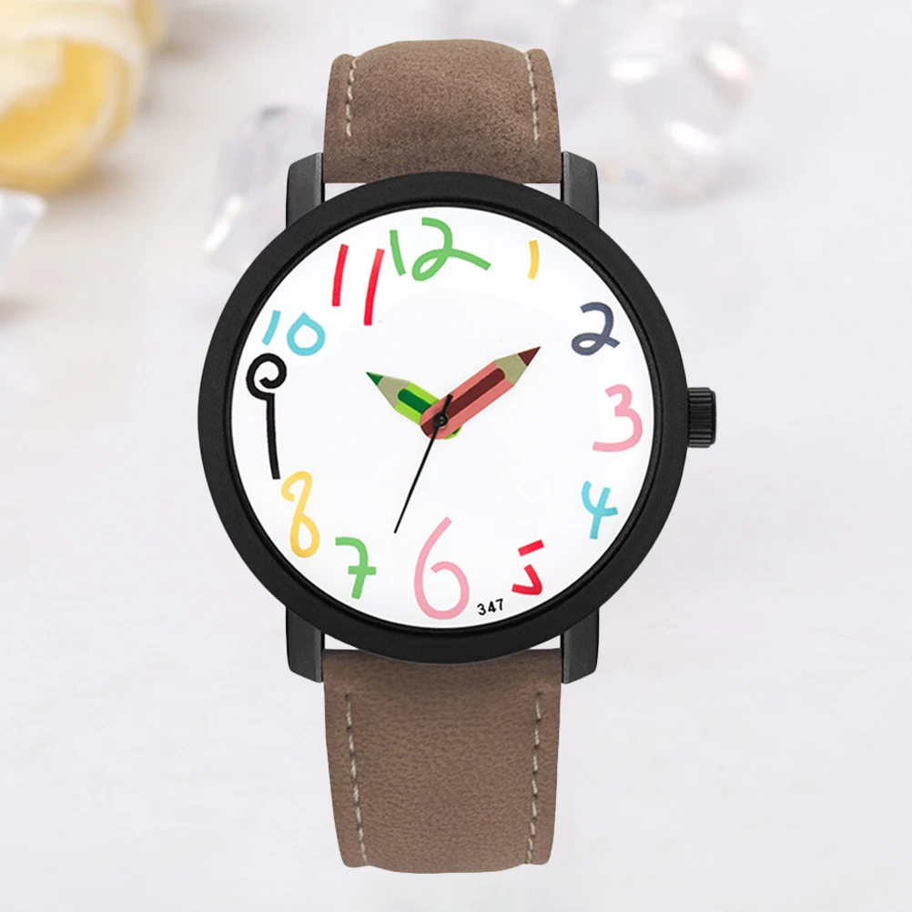 

Модные водонепроницаемые часы с мультяшным узором для школьников средней школы для плавания