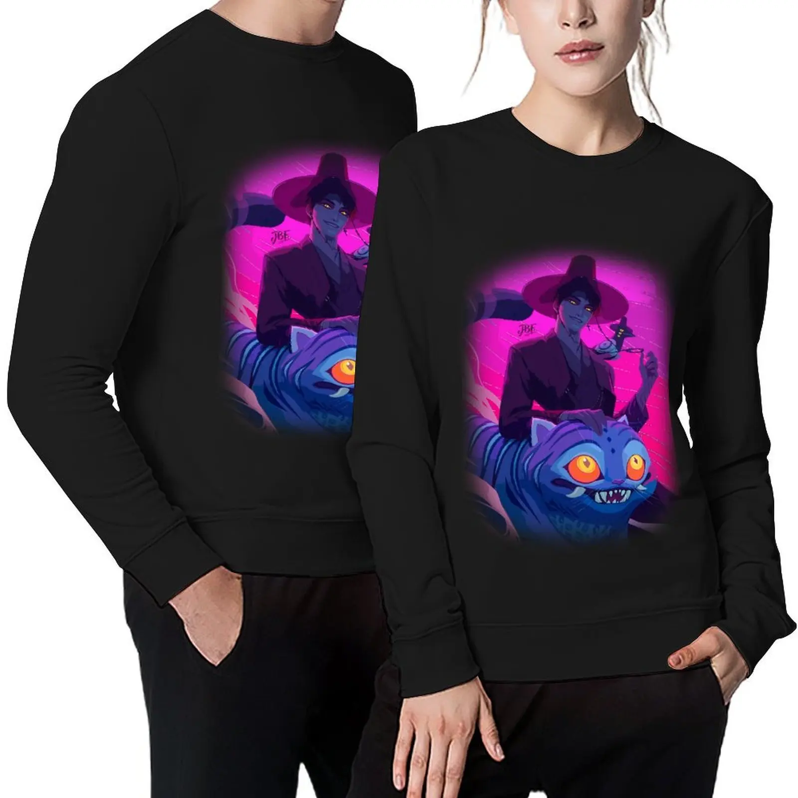 

Jinu Fanart kpop demon hunters Pullover korean style clothes mens designer clothes korean clothes hoody