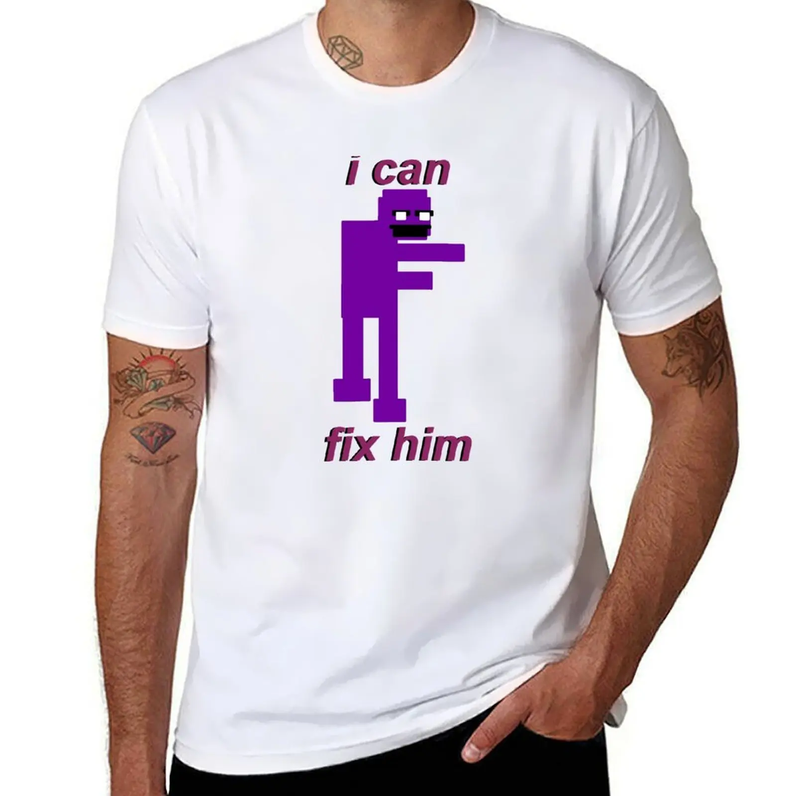 

can cotton man T-Shirt him t mens shirts Purple t I for fix graphic Guy funny shirts
