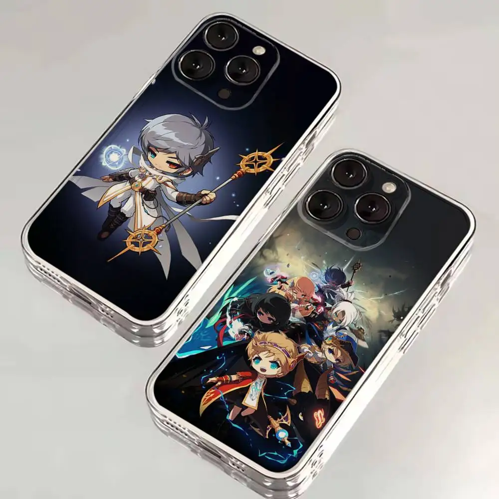 

Game M-Maplestory Phone Case For iPhone 16,15,14,13,12,11 Plus,Pro,Max,XR,XS,X,7,8 SE,Mini Transparent Silicone Soft