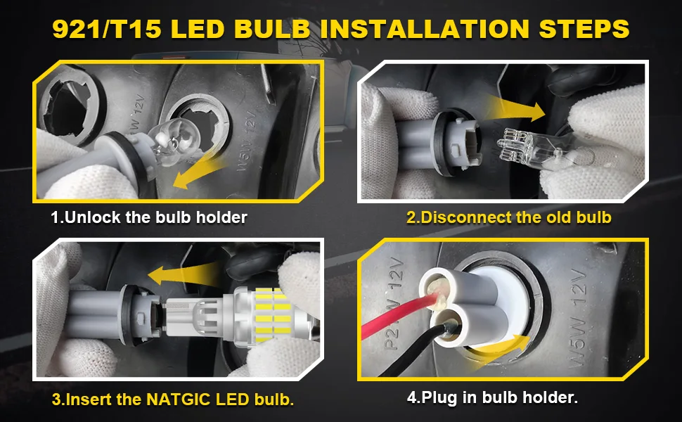 2x2000LM Canbus T15 T16 LED Rückfahrleuchten W16W Auto Back Up Hinten Lampe Für Audi A4 B6 B8 A6 C6 80 B5 B7 A5 Q5 Q7 TT 8P 100 8L C7 – Detail 8