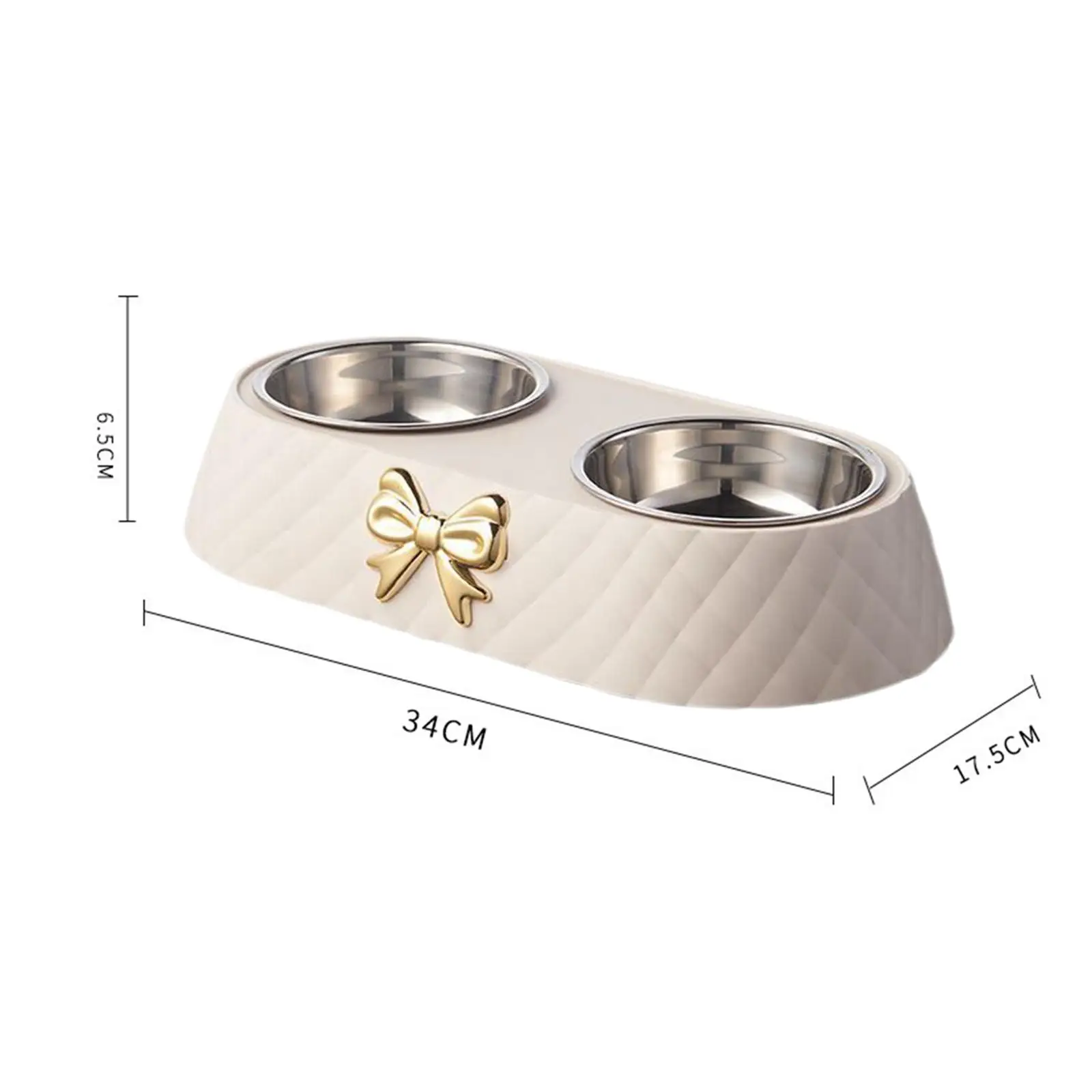 Dog Cat Double Bowls Stainless Steel Pet Bowls Removeable Easy to Clean for Pet\'s daily diet Pets Accessories