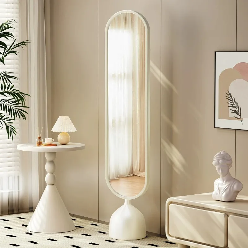 Mirror full-body mirror living room bedroom non-deforming full-length   modern household rotatable fitting mirror