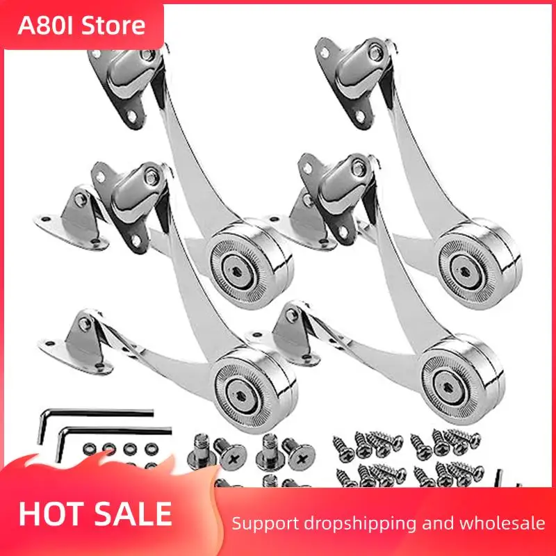 

A80I Hinge Soft Close - Lid Support Hinge Heavy Duty Adjustable Metal Lift And Up Hinge Cabinet Door Support Hinge, 4PCS Easy In