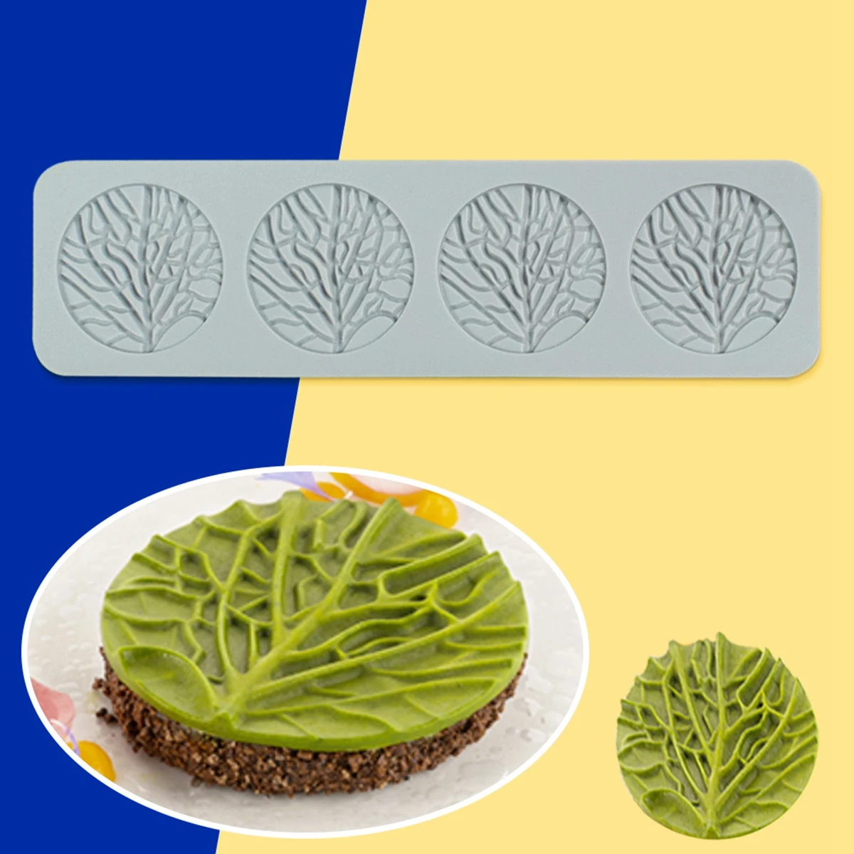 Leaf Fondant Lace Pad Silicone Mold DIY Chocolate Plate Cake Decoration Baking Mold Bakery Accessories