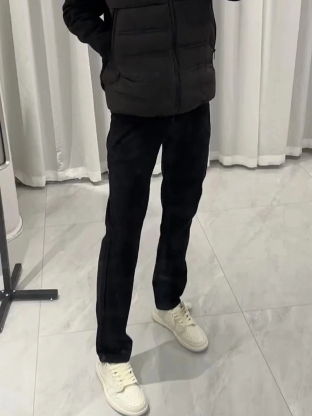 

Retro Pure Color Bla Denim Jeans Men's Versatile Casual Straight Leg Slimming Long Pants Spring Autumn Winter Leisure Fit