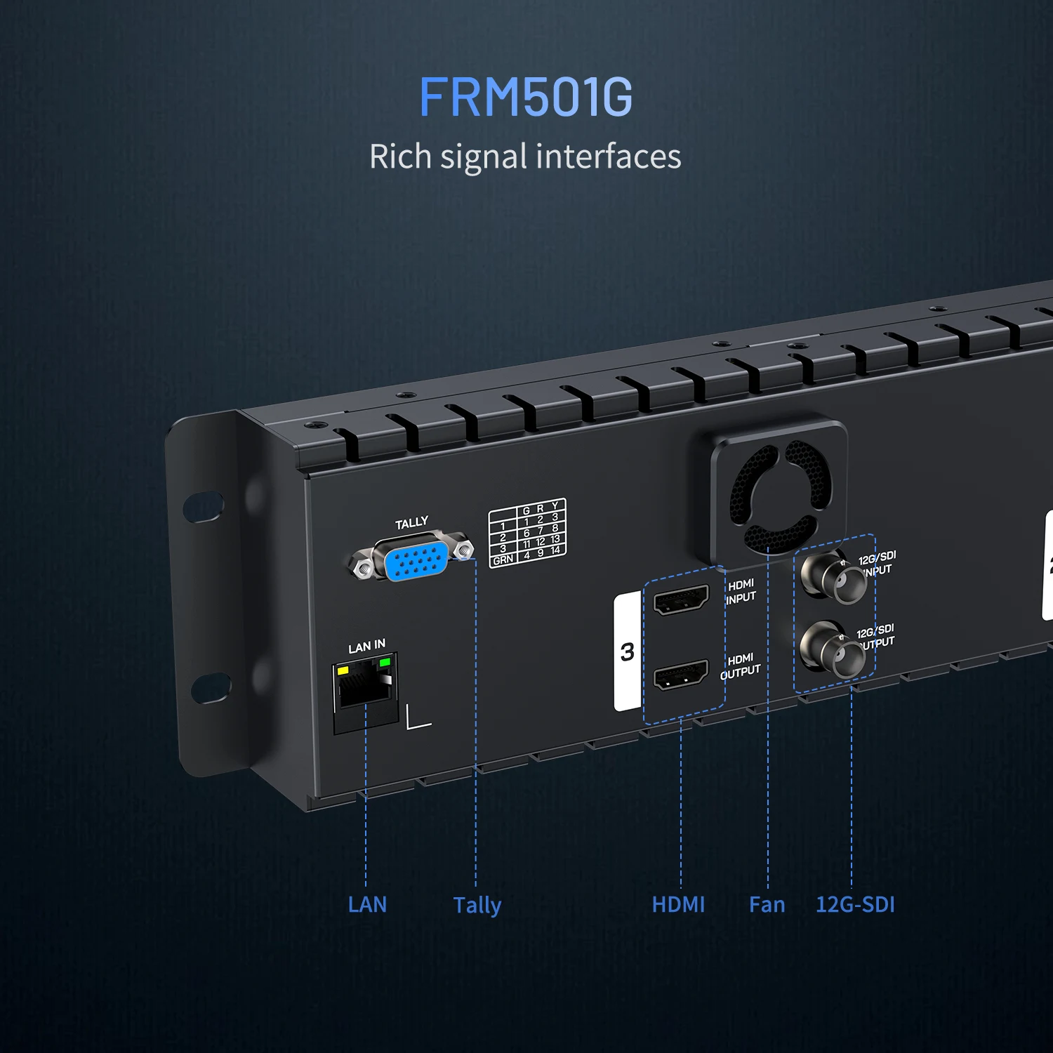 2RU Rackmount Triple 5.5