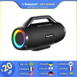 Tronsmart Bang Max Speaker Bluetooth Speaker with 130W, 3 Way Sound System, Sync Up 100+ Speakers, APP Control, Guitar/Mic Input