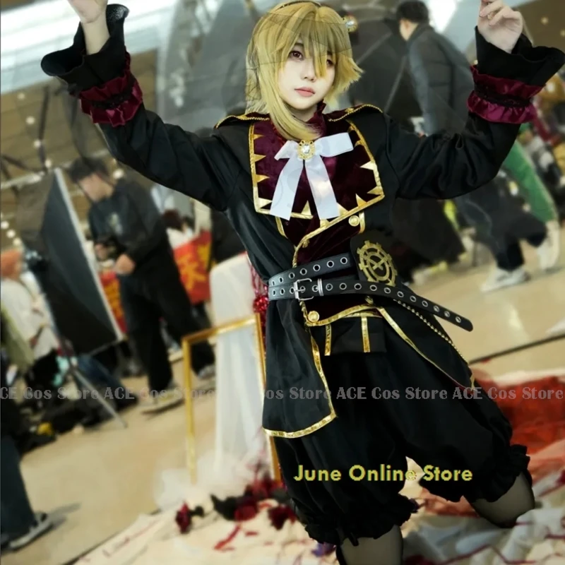 

Ensemble Stars Valkyrie Nito Nazuna Mika Cosplay Costume Wig Theatre Elegant Uniform Stage Costume Halloween Role Play Suit Wig