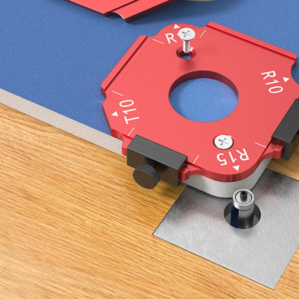 Woodworking Round Corner Template Router Guide Jig For Edge Shaping Milling Tool Crafting Furniture Carpentry Accessory
