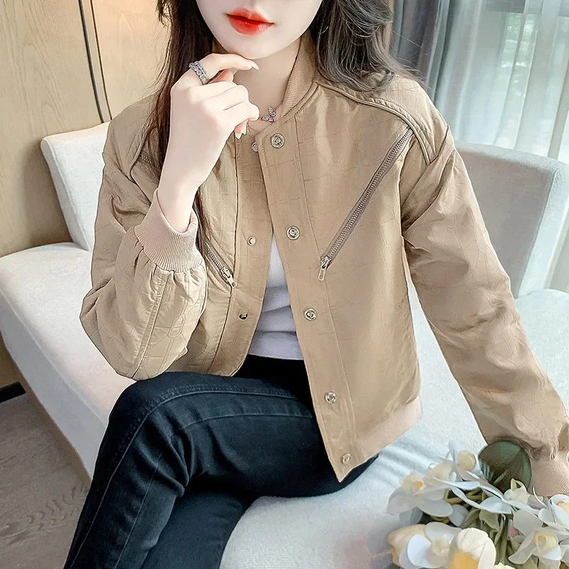 

2024, новое женское однотонное однобортное пальто с круглым вырезом, осеннее издание Y2k, свободное вязаное женское пальто с карманами и длинными рукавами