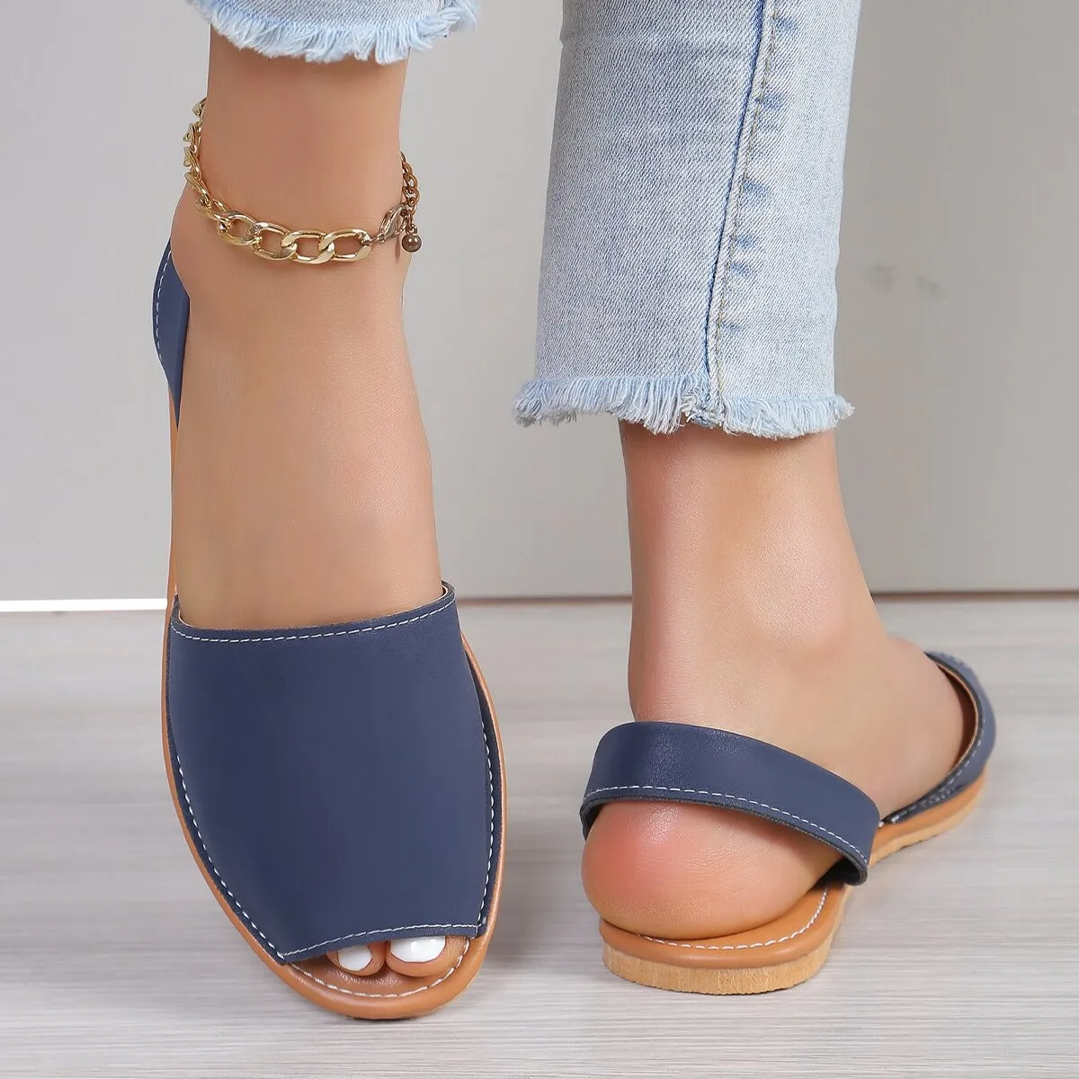 Summer Women Wedge Sandals Premium Orthopedic Open Toe Sandals Vintage Anti-slip Leather Casual Female Platform Retro Shoes