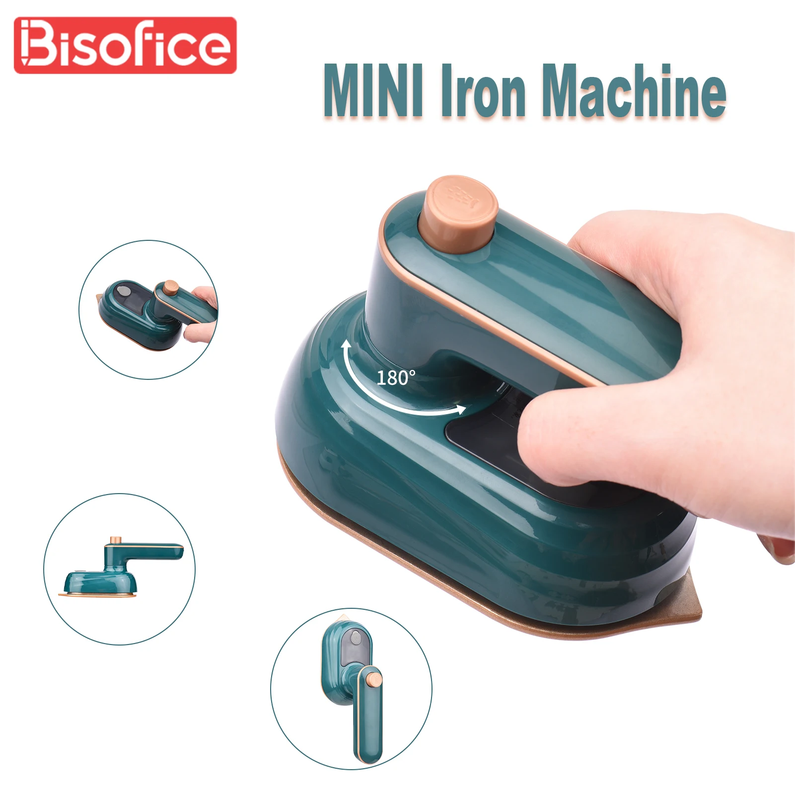 Mini Heat Press Machine T-Shirt Printing Steam Heating Transfer Press Handheld Iron Machines Support Dry Wet Ironing