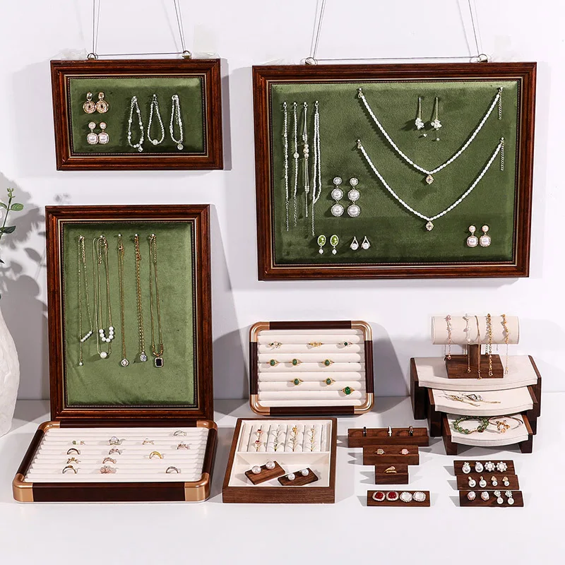 

Vintage Jewelry Display Stand necklace storage Model Photo Frame Necklaces Earrings Storage Stand Decorations props