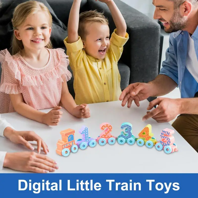 Treinblokken Speelgoed Interactieve Bouwset Educatief Speelgoed Nummer Trein Fijne Motor Speelgoed Bouwstenen Treinset Voor Kinderen 1-3y