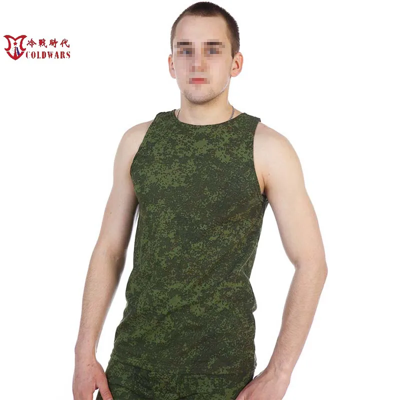 Russian Public Hair Emr Multi-scale Camouflage Vest Small Green Man Cotton Underwear