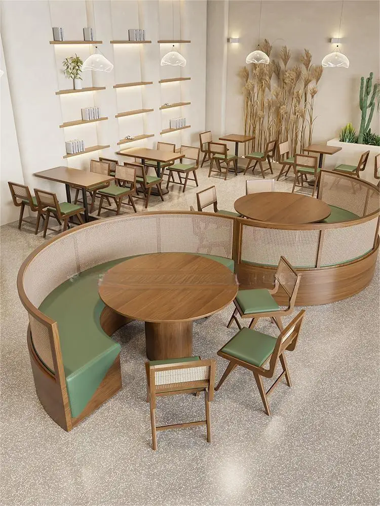 Wooden Dining Restaurant Table and Chairs Luxury Furniture